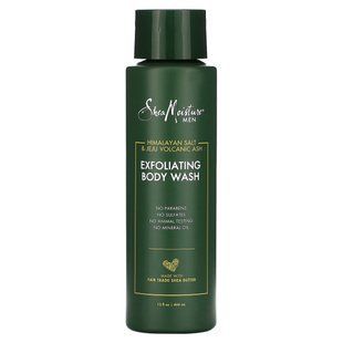 SheaMoisture, Men, Exfoliating Body Wash, Himalayan Salt & Jeju Volcanic Ash, 15 fl oz (444 ml) купить в Киеве и Украине
