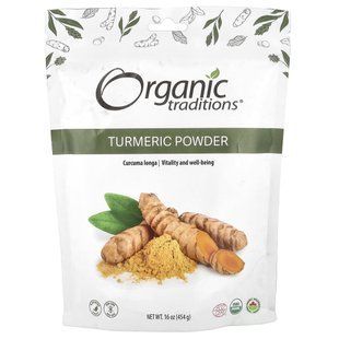 Порошок куркуми Organic Traditions (Turmeric Powder) 454 г купить в Киеве и Украине