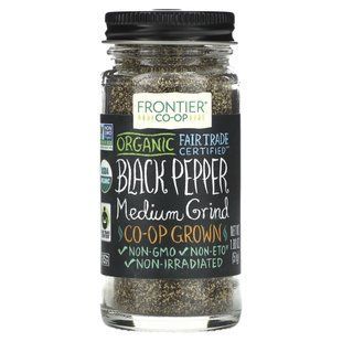 Frontier Co-op, Organic Black Pepper, Medium Grind, 1.8 oz (51 g) купить в Киеве и Украине