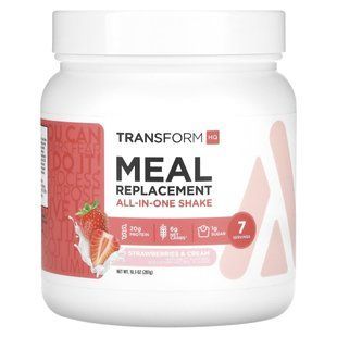 TransformHQ, Meal Replacement, All-In-One Shake, Strawberries & Cream, 10.3 oz (287 g) купить в Киеве и Украине
