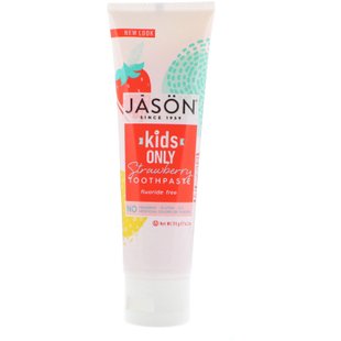 Детская зубная паста клубника Jason Natural (Toothpaste) 119 г купить в Киеве и Украине