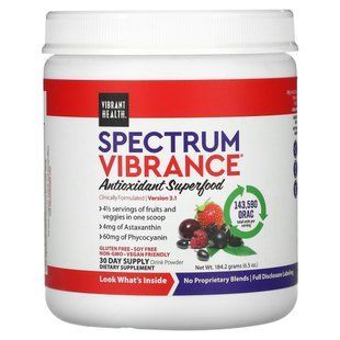 Vibrant Health, Spectrum Vibrance, Antioxidant Superfood, Version 3.1, 6.5 oz (184.2 g) купить в Киеве и Украине