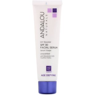 Сыворотка для лица с SPF 30 без аромата антивозрастная Andalou Naturals (Facial Serum) 58 мл купить в Киеве и Украине