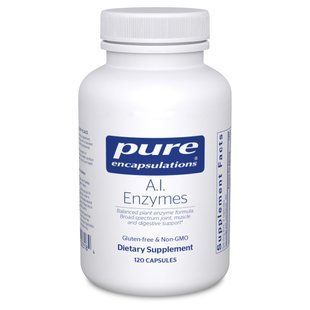 Ферменты для пищеварения Pure Encapsulations (A.I. Enzymes) 120 вегетарианских капсул купить в Киеве и Украине