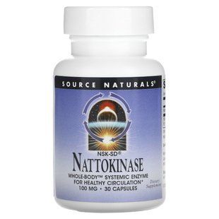 Наттокиназа Source Naturals (Nattokinase NSK-SD) 100 мг 30 капсул купить в Киеве и Украине