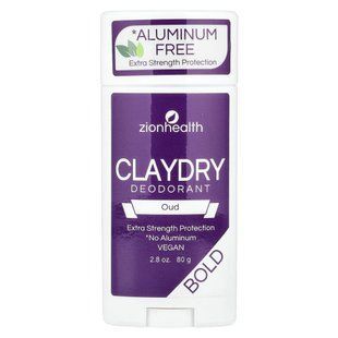 Zion Health, Bold, ClayDry Deodorant, Oud, 2.8 oz (80 g) купить в Киеве и Украине