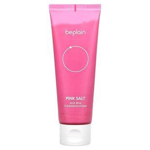 Beplain, Pink Salt, AHA BHA Cleansing Foam, 4.05 fl oz (120 ml)