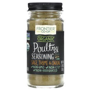 Приправа для птицы органик Frontier Natural Products (Poultry Seasoning) 33 г купить в Киеве и Украине