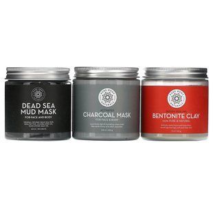 Pure Body Naturals, Natural Face Beauty Mask Collection, 3 Piece Set купить в Киеве и Украине