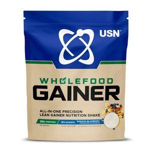 USN, Wholefood Gainer, 1 kg, banana blueberry pancake купить в Киеве и Украине