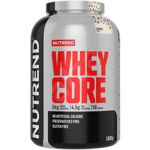 100% Сывороточный протеин вкус печенья Nutrend (WHEY CORE) 1,8 кг купить в Киеве и Украине