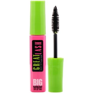 Тушь для ресниц оттенок 130 угольно-черный Maybelline (Great Lash Big Mascara 130 Blackest Black) 10 мл купить в Киеве и Украине