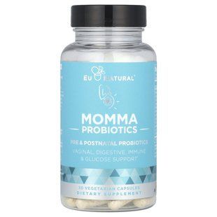 Eu Natural, Momma Probiotics, Pre & Postnatal Probiotics, 30 Vegetarian Capsules купить в Киеве и Украине