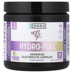 Zhou Nutrition, Hydro-Fuel&trade;, Advanced Electrolyte Complex, Passionfruit Lemonade, 5.43 oz (154 g)