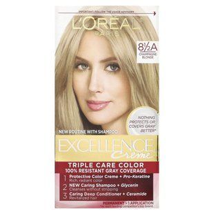 L'Or&eacute;al, Excellence Creme, Triple Care Color, 8 1/2 A Champagne Blonde, 1 Application купить в Киеве и Украине