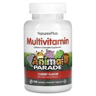 Витамины для детей вкус вишни Nature's Plus (Children's Chewable Multi-Vitamin Animal Parade) 180 животных купить в Киеве и Украине