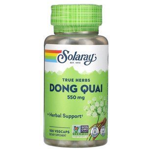 Solaray, True Herbs, Dong Quai, 550 мг, 100 капсул VegCap