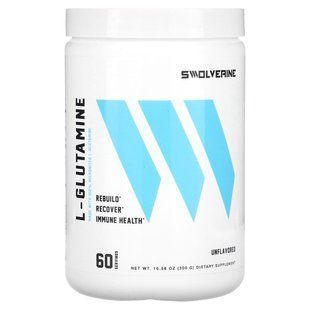 Swolverine, L-глютамін, без смаку, 10,58 унцій (300 г)