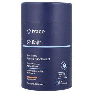 Муміє фульвова кислота та мінерали Trace Minerals (Shilajit Gummies) смак апельсину 30 мармеладок