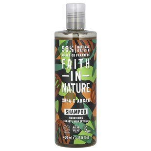 Faith in Nature, Shampoo, For Dry/Very Dry Hair, Shea & Argan, 13.5 fl oz (400 ml)