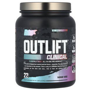 Nutrex Research, Outlift&reg; Clinical, Miami Vice, 628,9 г (22,18 унції)