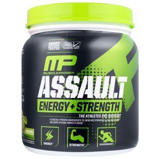 Предтренировочная формула зеленое яблоко MusclePharm (Energy + Strength Pre-Workout) 333 г купить в Киеве и Украине