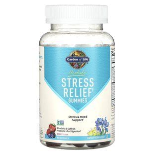 Garden of Life, Herbals, жувальні таблетки для зняття стресу, ягоди, 60 шт