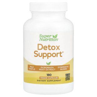 Super Nutrition, підтримка детоксикації, 180 рослинних капсул