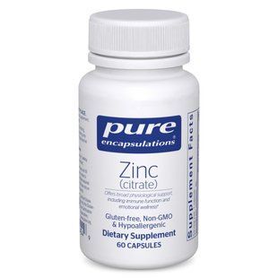 Цинк Цитрат Pure Encapsulations (Zinc Citrate) 60 капсул купить в Киеве и Украине