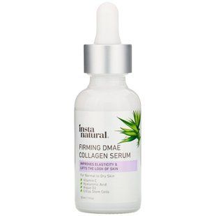 Коллагеновая сыворотка с ДМАЭ, придающая коже упругости, InstaNatural, 30 мл (1 жидк. унция) купить в Киеве и Украине