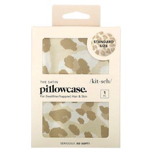 Kitsch, The Satin Pillowcase, Standard Size, Leopard, 1 Pillowcase купить в Киеве и Украине