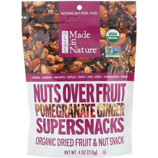 Сухофрукты с орехами имбирь органик Made in Nature (Nut Fusion Supersnack) 113 г купить в Киеве и Украине