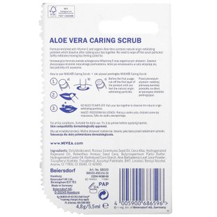 Ухаживающий скраб для губ, алое вера + витамин E, Caring Scrub, Super Soft Lips, Aloe Vera + Vitamin E, Nivea, 4,8 г купить в Киеве и Украине