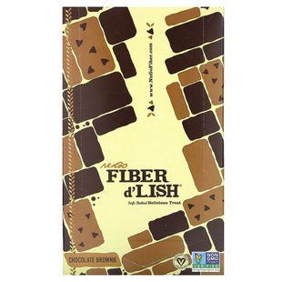 NuGo Nutrition, Fiber d'Lish, Chocolate Brownie, 16 Bars, 1.6 oz (45 g) Each купить в Киеве и Украине