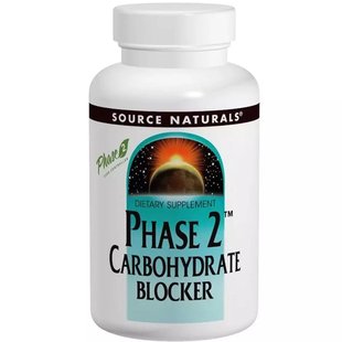 Белая Фасоль Фаза 2 Source Naturals (Phase 2 Carbohydrate Blocker) 500 мг 30 таблеток купить в Киеве и Украине