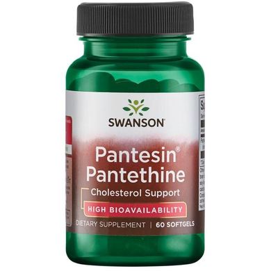Пантетін, Pantesin Pantethine, Swanson, 300 мг, 60 капсул