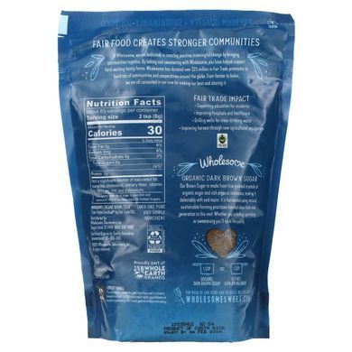 Wholesome Sweeteners Inc. (Fair Trade Organic Dark Brown Sugar) 681 g