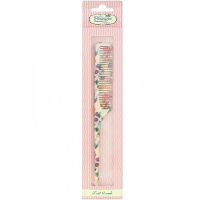 Tail Comb, fabulously floral, The Vintage Cosmetic Co., 1 piece.