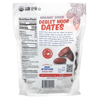 Made in Nature, Ooh-La-Luscious, organic dried dates, super snacks Deglet Noor, 567 g (20 oz)
