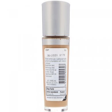 Long-lasting foundation Lasting Finish 25HR Breathable, SPF 20, shade 400 natural beige, Rimmel London, 30 ml
