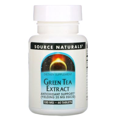 Екстракт зеленого чаю Source Naturals (Green Tea Extract) 500 мг 60 таблеток