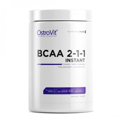 Миттєва амінокислота, BCAA 2-1-1 INSTANT, OstroVit, 400 г