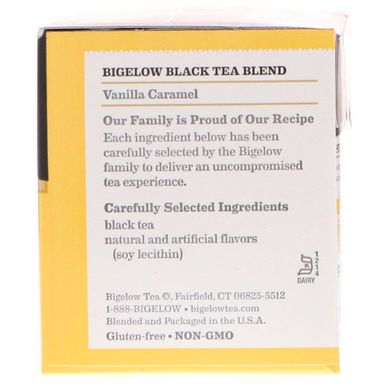 Черный чай с ароматом ванильной карамели Bigelow (Black Tea) 20 п. 51 г купить в Киеве и Украине