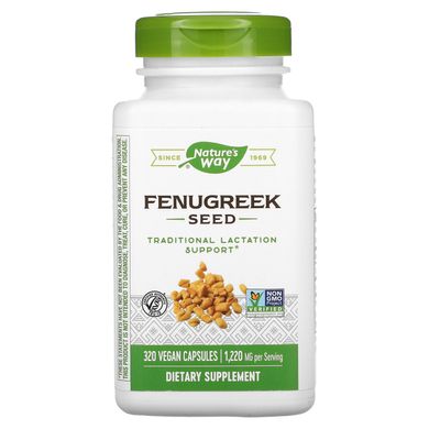 Пажитник насіння Nature's Way (Fenugreek) 1220 мг 320 капсул