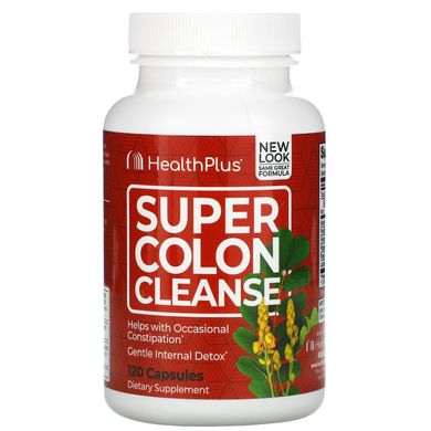 Super Colon Cleanse (очищення товстого кишечника), Health Plus, 500 мг, 120 капсул