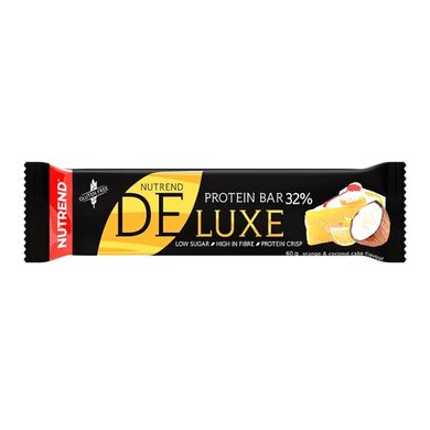 Протеїновий батончик Делюкс зі смаком апельсиново-кокосового торту Nutrend (Deluxe Protein Bar) 60 г