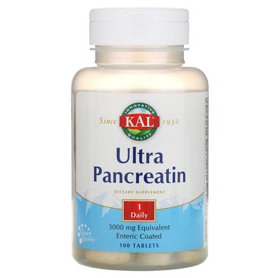 Ультра Панкреатин, Ultra Pancreatin, KAL, 100 таблеток