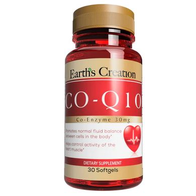 Коензим Q10 Earth`s Creation (Co-Q10) 30 мг 30 капсул