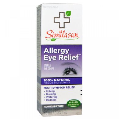 Очні краплі від алергії, Similasan, 10 мл / 033 рідких унцій