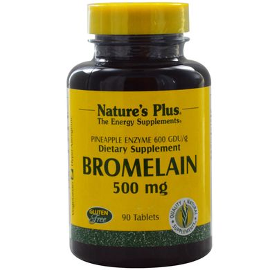 Бромелайн Natures Plus (Bromelain) 500 мг 90 таблеток